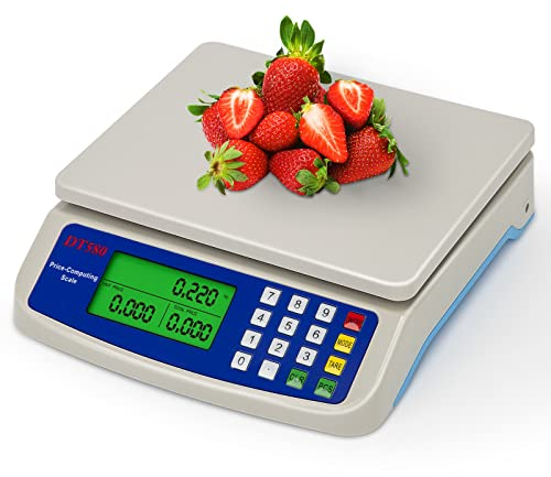 Digital kitchen scale 25kg with LCD Display Commercial Food scales for Baking Bread Cooking and Meal Prep Counting Scale(Capacity : 25kg-1g)
