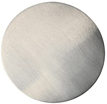 Placa NKlaus de acero inoxidable pulido ? Portavelas de 14 cm plato redondo para velas decoración de mesa 10842