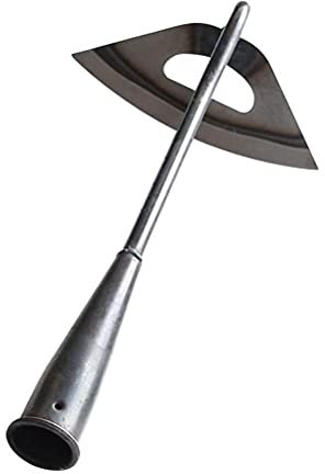 Zappa cava interamente in acciaio temprato Rastrello portatile per diserbo Piantare verdure agricole, Strumento per allentare il terreno da giardinaggio con zappa cava, Zappa da giardino per piantare