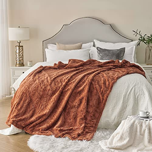 Krifey Coperta oversize in finta pelliccia, super morbida e accogliente, coperta di lusso soffice coperta pelosa, coperta natalizia in peluche, regalo per donne, cammello, 152,4 x 203,2 cm