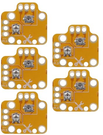 Controller Analogico Stick Drift Fix Mod Joystick Modulo Joystick 3D Analogico Joystick Drift Repair Board Compatibile con PS4 Compatibile con PS5 Compatibile con Xbox ONE Giallo