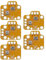 5pcs Controller Analog Stick Drift Fix Mod Joystick Module 3D Analog Joystick Drift Repair Board Compatible with PS4 Compatible with PS5 Compatible with Xbox ONE Yellow