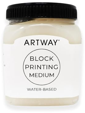 Artway Premium Blockdruckmedium - 250ml - Ideal für Relief, Block und Linoldrucke