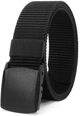 CHAOREN Cinturon Tactico Hombre Nylon, Cinturones Trabajo Hombre 38mm con Hebilla Plástico sin Metales - Recortable