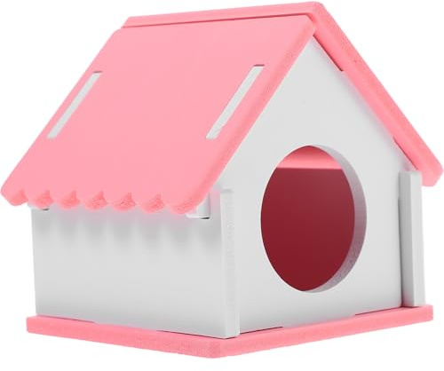 Genérico Nascondiglio per Criceti e Cincillà Casa in Legno Spazio Giochi per Piccoli Animali Domestici e Forniture per Roditori