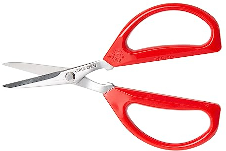 Joyce Chen Original Unlimited Kitchen Scissors All Purpose Dishwasher Safe Kitchen Shears with Comfortable Handles, Red