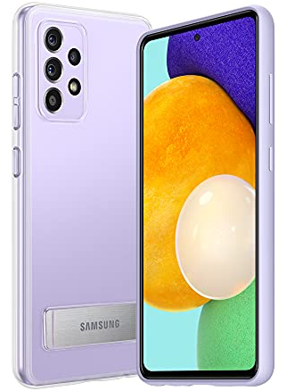 Samsung Clear Standing Cover Smartphone Cover EF-JA525 für Galaxy A55 | A52 5G Handy-Hülle, ausklappbarer Standfuß, Schutz Case, stoßfest, Transparent