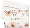 20er Set Einladungskarten & Umschläge, Klappkarten, Format A6, Motiv: Blumenwiese, Hochzeit, Geburtstag, Jubiläum (20er Set)