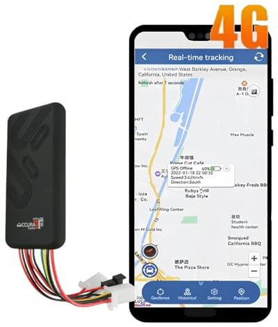 Advanced GPS Vehicle Tracker System with No Monthly Fees - Real-time Tracking, Fuel Management, Intelligent Alerts and Free Subscription