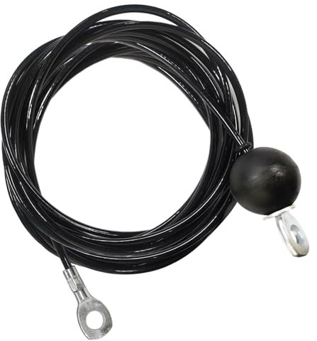 GEMMAHW Fitness Pulley Cable, 5 Meter Cable Pulley System Home Gym, Fitness Cable for Pulley Machine Accessories, 5mm Heavy Duty Replacement Pulley Cable for Home Gym