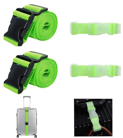 LIANRISES 2 Piezas Correas De Equipaje para Correas De Maleta Cinta para Maletas De Viaje Cinta Maletas Viaje Correa Maleta Correas Maletas Viaje Nylon Ajustable Liberación Rápida