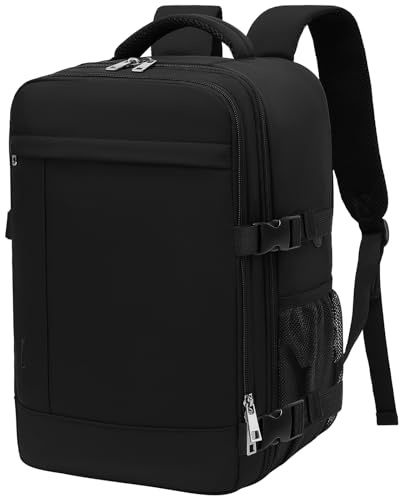 Lossga Ryanair Cabin Bags 55 x 40 x 20 Hand Luggage Carry On Backpack 55x40x20 with Anti Theft Bag 44L Travel Rucksack with USB Charging Port Fit 18.4 Inch Laptop