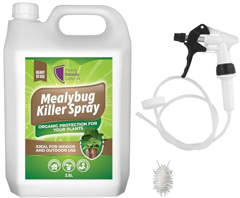 Mealybug Killer Spray 2.5L – Extra-Strength Bug Spray with Insecticidal Soap for Indoor & Outdoor Plants – Large Volume Plant Insecticide for Heavy Infestations – Effective Mealybug & Pest Control