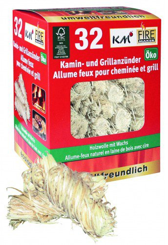 KM Firemaker 32 - Encendedor de barbacoas y chimeneas (virutas de Madera ecológicas, Revista para barbacoas 1/2011, artículo 145)