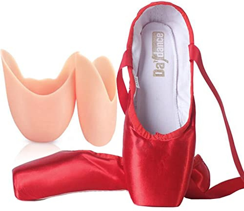ZESLIV Chaussures de ballet pour filles, enfants, femmes, en satin, chaussures de danse, chaussons de ballet