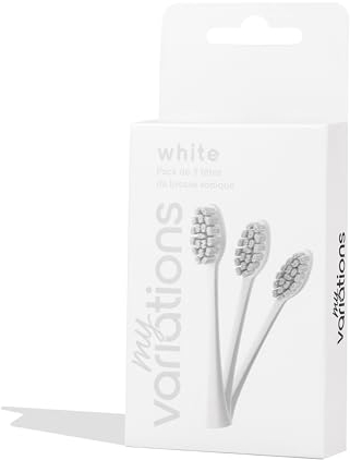 My Variations ® - Pack 3 Têtes de Brosse à Dents Sonique My Variations - Blanc