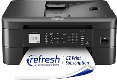 Brother MFC-J1012DW Wireless Colour Inkjet All-in-One Printer with Mobile Device and Duplex Printing, for Home Office and Personal Use, Refresh Subscription Ready