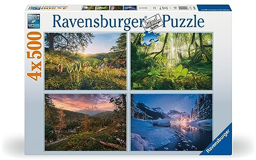 Ravensburger Puzzle - 4 Jahreszeiten - 4X 500 Teile Puzzle für Erwachsene und Kinder ab 12 Jahren