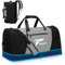 Tolaccea Erweiterbar Reisetasche Groß 54-72L Weekender Sporttasche Herren Damen mit Schuhfach Nassfach, Reiserucksack Handgepäck Tasche Duffle Bag für Reisen Gym Sport Sauna(Erweiterung Unten)