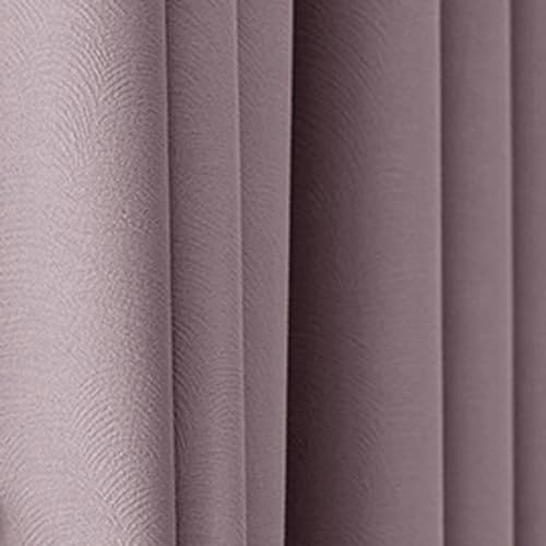 Whoiy Schlafzimmer Vorhänge Lila Einfarbig mit Ösen 115 cm Höhe, Verdunkelnd Gardine Vorhang Polyester Fenstergardinen für Wohnzimmer, 115x96 cm