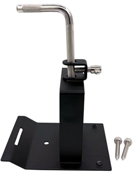 Jiayouy Cowbell Foot Pedal Mount Bracket Metal Bass Drum Pedal Percussion Mounting Holder Attachment