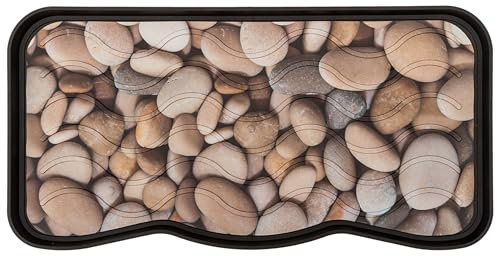 Nicoman Boot Tray Shoe Organiser Soft Rubber Non Slip Washable Multipurpose Container Floor Carpet Protection for Indoor Outdoor - (River Stone, Pack of 1)