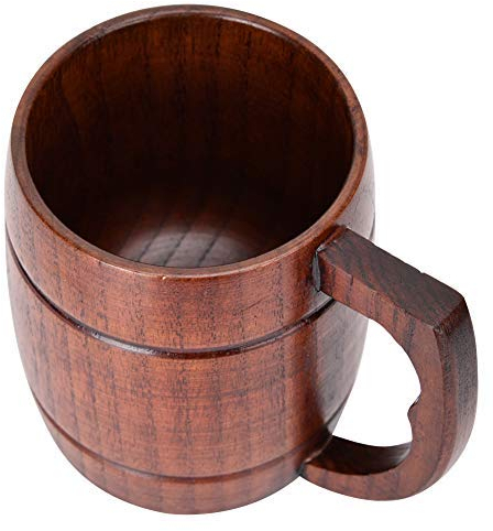 ASHATA Tasse, chope à bière en bois chope à bière, chope à bière Stein chope à bière pour boissons au café