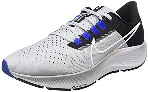 NIKE Men's Air Zoom Pegasus 38 Running Shoe, Black White Anthracite Volt, 10.5 UK