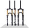 QHIYRZE 24 Zoll Mountainbike Federgabel 120 Mm Federweg MTB Luftgabel Manuell/Remote Lockout Straight Tube Vorderradgabel QR 9 Mm(Black Manual)