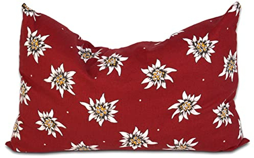 Cuscino di salvia - Cuscino profumato alle erbe 30x20cm Fiore di stella alpina + fodera interiore supplementare bio - 100% genuino. Salvia + Spelte di farro bio