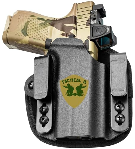 Universellt hölster för pistoler, vapenhölster för män/kvinnor, 9 mm hölster för pistoler, dold bärning 380 hölster för kvinnor, passar G19 G17, M&P Shield och 100 andra typer