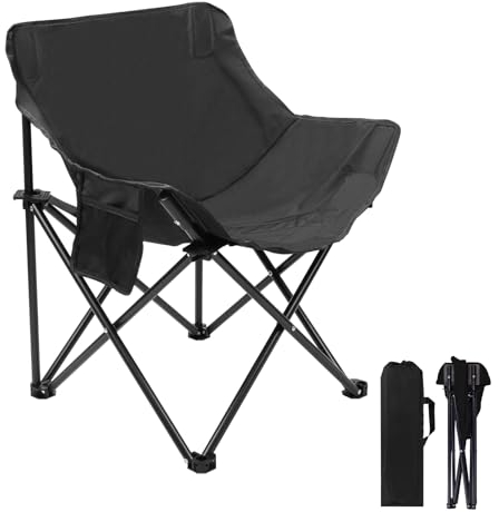 Silla plegable portátil para sauna, silla plegable rápida con bolsa de transporte y bolsillo lateral, silla de sauna para sauna de vapor en casa, camping, portones traseros, playa y deportes