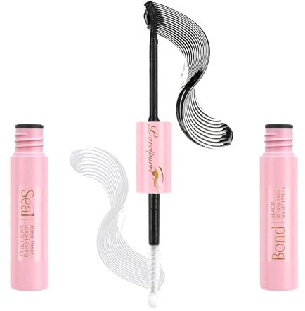 Parriparri Colle Faux Cils 2 in 1 Lash Bond et Seal DIY Individuel Cils Adhésif Waterproof Strong Hold Eyelash Glue Faux Cils Colle