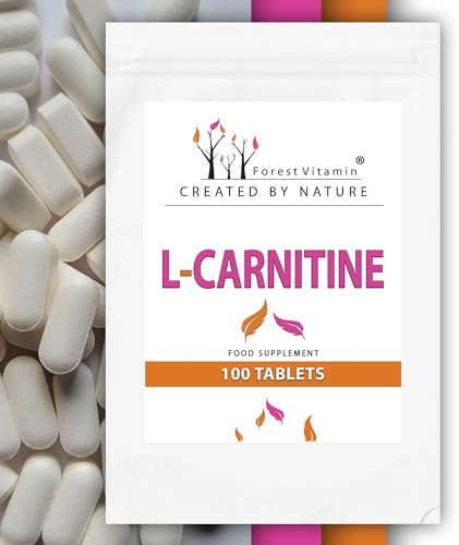 L-Carnitin 500mg - 100 Tabletten - L Carnitin Tartrat - Vegan - Forest Vitamin