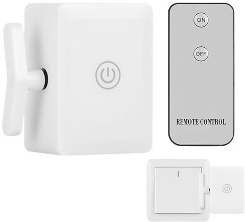 Pulsador inteligente, botón de luz remota - Botón de luz del mando a distancia - Botón inalámbrico de encendido/apagado remoto para luces, lámparas, ventiladores y dispositivos