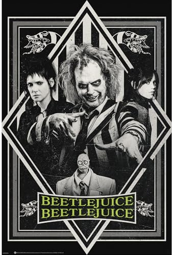 GB eye Beetlejuice Beetlejuice 61 x 91,5 cm / 24,2 x 35,8 Zoll Maxi-Poster – Gerollt geliefert – Kunstposter – Wandposter – Poster & Drucke | Beetlejuice Merchandising