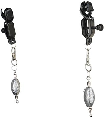 Kutocesy Pinze Capezzoli in Metallo Pesato, Morsetti per Capezzoli Non Perforati Morsetti per Capezzoli con Forza Regolabile BDSM Giocattoli Sessuali Estremi per Uomini e Donne Adulti (2 balls)