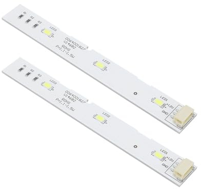 OTOTEC 2 Pezzi Striscia LED Per Frigorifero 0064001827 Parte Di Ricambio Barra Luminosa A LED Per Porta Anteriore Lampada A Striscia Compatibile Con Haier BCD-575WDBI Porta Anteriore