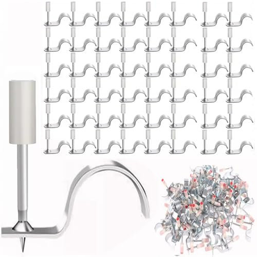 Nagelpistole Nägel,Nagelpistole Für Stahl & Beton,Stahl Nägel Für Nagelpistole,8mm Round Nails,geringeres Rauschen für Wall und Decken Kabelkanäle Befestigung (Rohrschellennägel 25MM 160pcs)