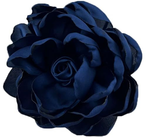 LJRPUPY Flor rosa broche grande Pines de Solapa Broches de flores banquete de baile de boda vestido de las mujeres traje ropa Accesorios, One Size, arte de la tela, arte de la tela