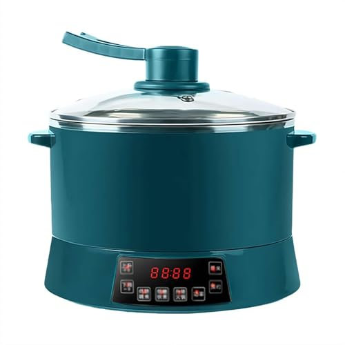 SAYEYBU Grün, Reiskocher Mit Reduziertem Zuckergehalt Und Entzuckerung Funktion, 4 L Fassungsvermögen, Edelstahl Und PP, Intelligente Touch-Steuerung, Für Gesundes Kochen
