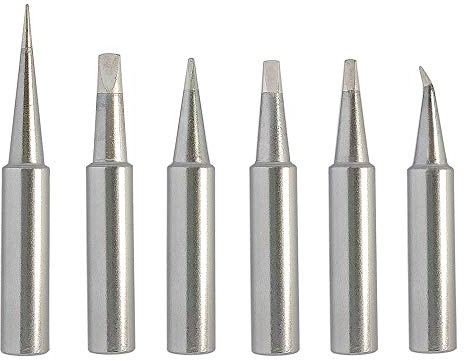 ShineNow T18 Soldering Iron Tips 6pcs Combo Replacement for Hakko FX-888D FX-888 FX8801 FX-600 T18
