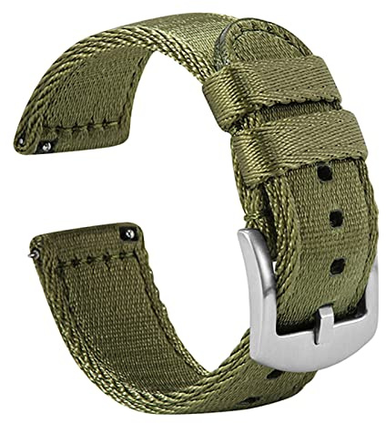 WOUKUP Military Nylon Watch Bands for Men 18mm 20mm 22mm Straps