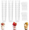 BluVast Verrines Plastique, 50 Pièce Aperitif Avec Cuillères, 90ML , Réutilisable , Convient pour Mousses Gâteaux Desserts