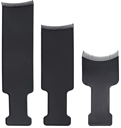 SOLUSTRE Palette A Meches Et Balayage 3Pcs Longs Mettant en Le Panneau de Sectionnement Les Dents Plat Top Paddle Board Peigne pour Les Paddle Brosse à pour Palette Avec Picot Coiffure