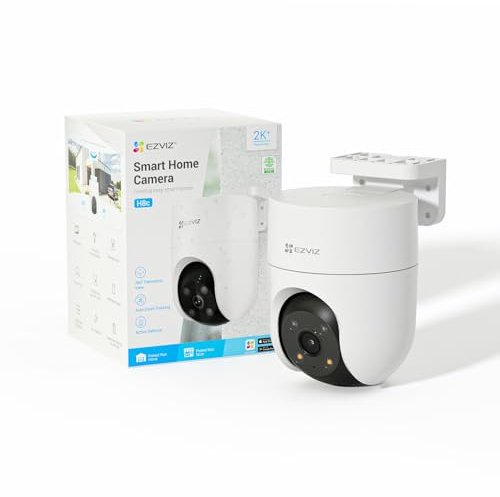 Telecamera da esterno 2K EZVIZ H8c , Wi-Fi con obiettivo motorizzato Protezione intelligente a 360 gradi SENSORE PIR, VISIONE NOTTURNA + micro sd 128 Gb