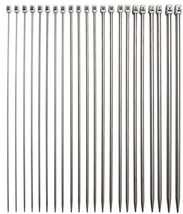 Ferri da Maglia Set di Ferri da Maglia in valigetta 2,0 mm 2,5 mm 3,0 mm 3,5 mm 4,0 mm 4,5 mm 5,0 mm 5,5 mm 6,0 mm 7,0 mm 8,0 mm 11 coppie di 14 (36 cm)