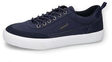 camel active Herren Canvas Sneaker mit Lederbesatz Navy, menswear-42