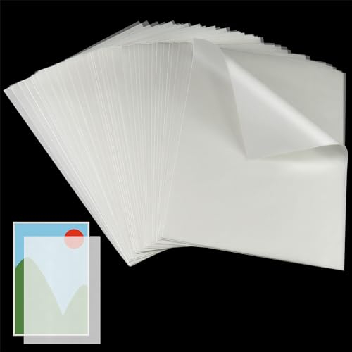 100 Stück Transparentpapier 35g/m², Suofuolef A4 210 X 297mm Pauspapier für Skizzieren, Pausieren, Verpacken, Zeichnen