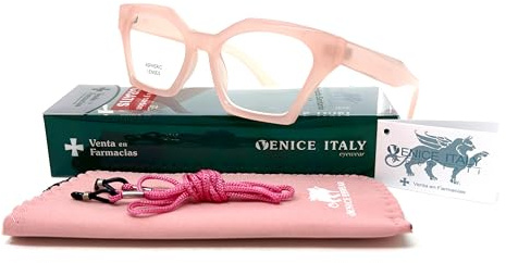 New Model Occhiali da Lettura donna ESCLUSIVO Vintage ultima moda NAOMI, Visione Chiara (Rosa, +1.00)